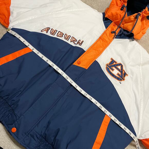 Vintage Pro Player Auburn Tigers Embroidered Puffer Jacket Large - Picture 5 of 6